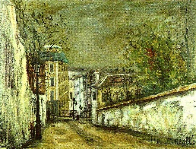 Maurice Utrillo berlioz hus i montmartre china oil painting image